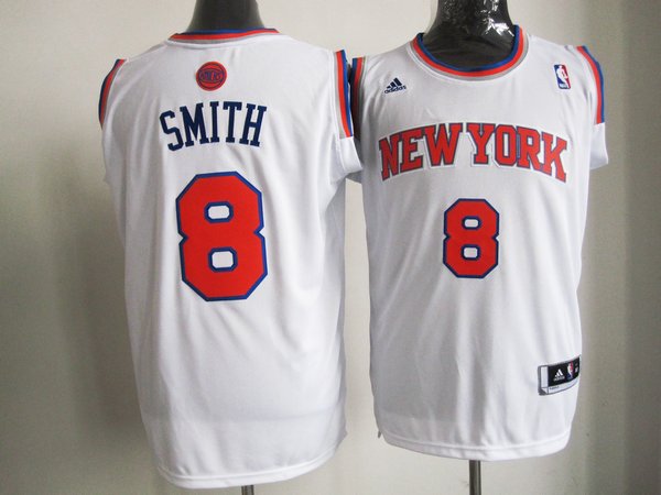  NBA New York Knicks 8 Jr Smith New Revolution 30 Swingman White 2012 New Jersey
